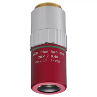 Объектив LCD Plan Apo NIR 20X(t0.7) для наблюдения в светлом поле в ближнем инфракрасном диапазоне с компенсацией покровного стекла (378-821-16)