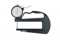 Толщиномер с циферблатным индикатором 0-20 мм, 0,01 мм, горловина 120 мм, керамические контактные элементы (7323A)