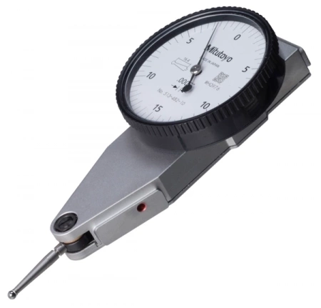 Индикатор циферблатный параллельного типа, полный комплект, 0,03", 0,0005", 4/9,52 мм стержень, щупы, стержень, поворотный зажим (513-482-10T)