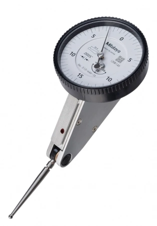 Индикатор циферблатный, горизонтальный, 20°, полный комплект, 0,06", 0,0005", 4/9,52 мм стержень, щупы, стержень, поворотный зажим (513-446-10T)