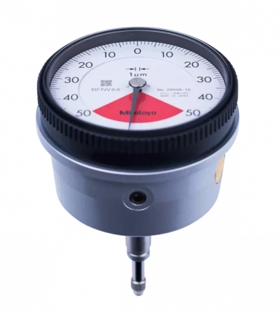 Индикатор часового типа, тип ISO, конструкция с задним плунжером, один оборот, ударопрочный, 0,1 мм, 0,001 мм (2990A-10)