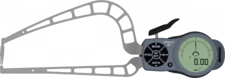Внешний цифровой штангенциркуль 0-50 мм, 0,01 мм, твердосплавный шарик D=3 мм (209-955)