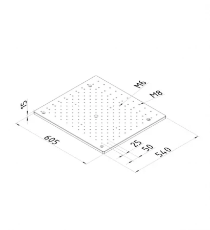 Специальная базовая пластина 570 x 540 x 15 CRYSTA-Apex V 544 (K551186)