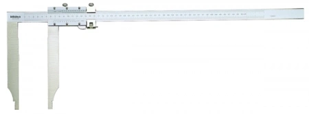 Штангенциркуль с нониусом, длинная губка, точная регулировка. 0-500 мм, 0,02 мм, метрический (534-114)