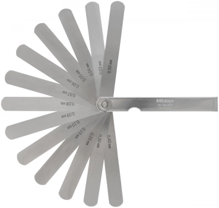 Толщиномер/щуп 0,03-0,5 мм, 13 листов, лезвие 100 мм (184-307S)